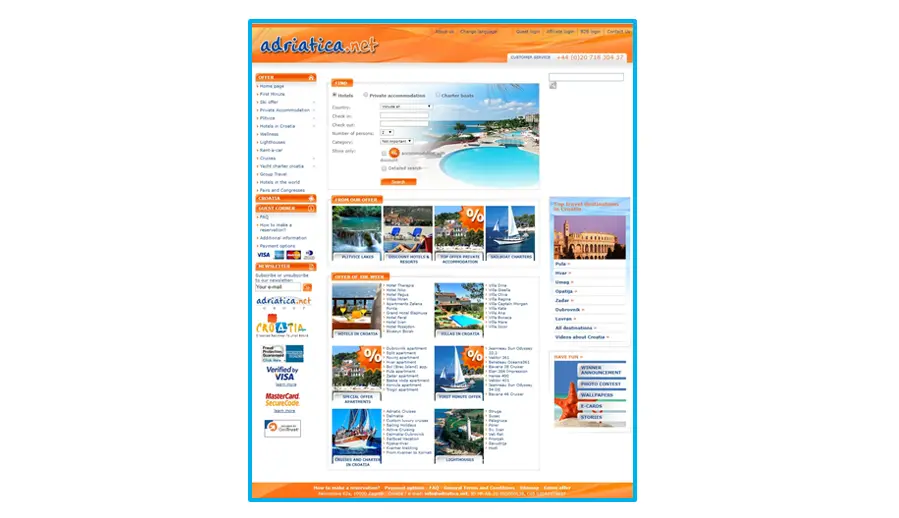 adriatica.net website