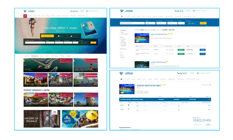 Atlas.hr/Atlas-Croatia.com online booking websites